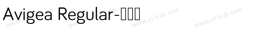 Avigea Regular字体转换